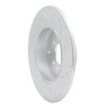631-21037L Drilled/Slotted Brake Rotor [Silver], 2017-2019 Kia/Hyundai/Genesis, Position: Rear Left - image 4