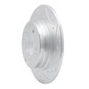 631-21037R Drilled/Slotted Brake Rotor [Silver], 2017-2019 Kia/Hyundai/Genesis, Position: Rear Right - image 2