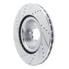631-21038R Drilled/Slotted Brake Rotor [Silver], Fits Select Kia/Hyundai/Genesis, Position: Front Right - image 4