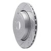 631-21039L Drilled/Slotted Brake Rotor [Silver], Fits Select Kia/Hyundai/Genesis, Position: Rear Left - image 2