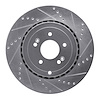 631-21039R Drilled/Slotted Brake Rotor [Silver], Fits Select Kia/Hyundai/Genesis, Position: Rear Right