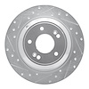 631-21041L Drilled/Slotted Brake Rotor [Silver], Fits Select Kia/Hyundai/Genesis, Position: Rear Left - image 1
