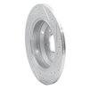 631-21041L Drilled/Slotted Brake Rotor [Silver], Fits Select Kia/Hyundai/Genesis, Position: Rear Left - image 4