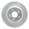 631-21041R Drilled/Slotted Brake Rotor [Silver], Fits Select Kia/Hyundai/Genesis, Position: Rear Right - image 1