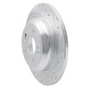 631-21041R Drilled/Slotted Brake Rotor [Silver], Fits Select Kia/Hyundai/Genesis, Position: Rear Right - image 2