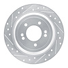 631-21042L Drilled/Slotted Brake Rotor [Silver], Fits Select Kia/Hyundai/Genesis, Position: Rear Left - image 1