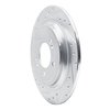 631-21042L Drilled/Slotted Brake Rotor [Silver], Fits Select Kia/Hyundai/Genesis, Position: Rear Left - image 2