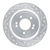 631-21042R Drilled/Slotted Brake Rotor [Silver], Fits Select Kia/Hyundai/Genesis, Position: Rear Right - image 1