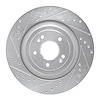 631-21043L Drilled/Slotted Brake Rotor [Silver], Fits Select Kia/Hyundai/Genesis, Position: Rear Left - image 1