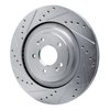 631-21043L Drilled/Slotted Brake Rotor [Silver], Fits Select Kia/Hyundai/Genesis, Position: Rear Left - image 2