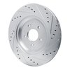 631-21043L Drilled/Slotted Brake Rotor [Silver], Fits Select Kia/Hyundai/Genesis, Position: Rear Left - image 4