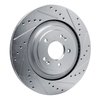631-21043R Drilled/Slotted Brake Rotor [Silver], Fits Select Kia/Hyundai/Genesis, Position: Rear Right - image 2