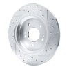 631-21047L Drilled/Slotted Brake Rotor [Silver], Fits Select Kia/Hyundai/Genesis, Position: Rear Left - image 4