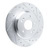 631-21047R Drilled/Slotted Brake Rotor [Silver], Fits Select Kia/Hyundai/Genesis, Position: Rear Right - image 2