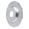 631-21049L Drilled/Slotted Brake Rotor [Silver], Fits Select Kia/Hyundai/Genesis, Position: Rear Left - image 2