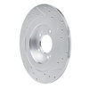 631-21049L Drilled/Slotted Brake Rotor [Silver], Fits Select Kia/Hyundai/Genesis, Position: Rear Left - image 4
