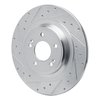 631-21051L Drilled/Slotted Brake Rotor [Silver], Fits Select Kia/Hyundai/Genesis, Position: Rear Left - image 2
