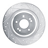 631-21051R Drilled/Slotted Brake Rotor [Silver], Fits Select Kia/Hyundai/Genesis, Position: Rear Right - image 1
