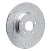 631-21051R Drilled/Slotted Brake Rotor [Silver], Fits Select Kia/Hyundai/Genesis, Position: Rear Right - image 2