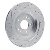631-21051R Drilled/Slotted Brake Rotor [Silver], Fits Select Kia/Hyundai/Genesis, Position: Rear Right - image 4