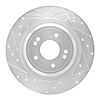 631-21054L Drilled/Slotted Brake Rotor [Silver], Fits Select Kia/Hyundai/Genesis, Position: Rear Left - image 1