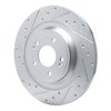 631-21054L Drilled/Slotted Brake Rotor [Silver], Fits Select Kia/Hyundai/Genesis, Position: Rear Left - image 2