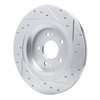 631-21054L Drilled/Slotted Brake Rotor [Silver], Fits Select Kia/Hyundai/Genesis, Position: Rear Left - image 4