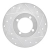 631-22000R Drilled/Slotted Brake Rotor [Silver], 1967-1974 Opel, Position: Front Right - image 1