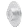 631-22001R Drilled/Slotted Brake Rotor [Silver], 1974-1979 Multiple Makes/Models, Position: Front Right - image 2
