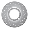 631-23000R Drilled/Slotted Brake Rotor [Silver], 1971-1983 Renault, Position: Rear Right,Front Right - image 1
