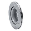 631-26002L Drilled/Slotted Brake Rotor [Silver], Fits Select Tesla, Position: Front Left - image 4