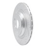 631-26003L Drilled/Slotted Brake Rotor [Silver], Fits Select Tesla, Position: Rear Left - image 2