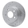 631-27000R Drilled/Slotted Brake Rotor [Silver], 1967-1972 Volvo, Position: Front Right - image 2