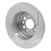 631-27001L Drilled/Slotted Brake Rotor [Silver], 1967-1974 Volvo, Position: Rear Left - image 4