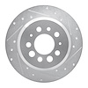 631-27001R Drilled/Slotted Brake Rotor [Silver], 1967-1974 Volvo, Position: Rear Right - image 1