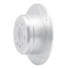 631-27001R Drilled/Slotted Brake Rotor [Silver], 1967-1974 Volvo, Position: Rear Right - image 2