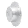 631-27006R Drilled/Slotted Brake Rotor [Silver], 1974-1997 Volvo, Position: Rear Right - image 2