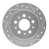 631-27014R Drilled/Slotted Brake Rotor [Silver], 1988-1994 Volvo, Position: Rear Right - image 1