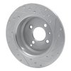 631-27017L Drilled/Slotted Brake Rotor [Silver], 1993-1995 Volvo, Position: Rear Left - image 4