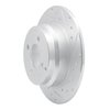 631-27017R Drilled/Slotted Brake Rotor [Silver], 1993-1995 Volvo, Position: Rear Right - image 2