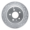631-27019R Drilled/Slotted Brake Rotor [Silver], 1996-2004 Volvo, Position: Rear Right - image 1