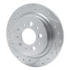 631-27021L Drilled/Slotted Brake Rotor [Silver], 1997-1998 Volvo, Position: Rear Left - image 2
