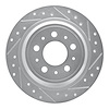 631-27023R Drilled/Slotted Brake Rotor [Silver], 1998-2000 Volvo, Position: Rear Right - image 1