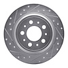 631-27024L Drilled/Slotted Brake Rotor [Silver], 1999-2009 Volvo, Position: Rear Left - image 1