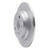 631-27024L Drilled/Slotted Brake Rotor [Silver], 1999-2009 Volvo, Position: Rear Left - image 2
