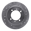 631-27027R Drilled/Slotted Brake Rotor [Silver], 2000-2007 Multiple Makes/Models, Position: Rear Right - image 1