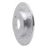 631-27033R Drilled/Slotted Brake Rotor [Silver], 2004-2013 Volvo, Position: Rear Right - image 2