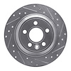 631-27034R Drilled/Slotted Brake Rotor [Silver], 2007-2010 Volvo, Position: Rear Right - image 1