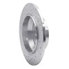 631-27034R Drilled/Slotted Brake Rotor [Silver], 2007-2010 Volvo, Position: Rear Right - image 4