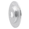 631-27035R Drilled/Slotted Brake Rotor [Silver], 2007-2018 Volvo, Position: Rear Right - image 2
